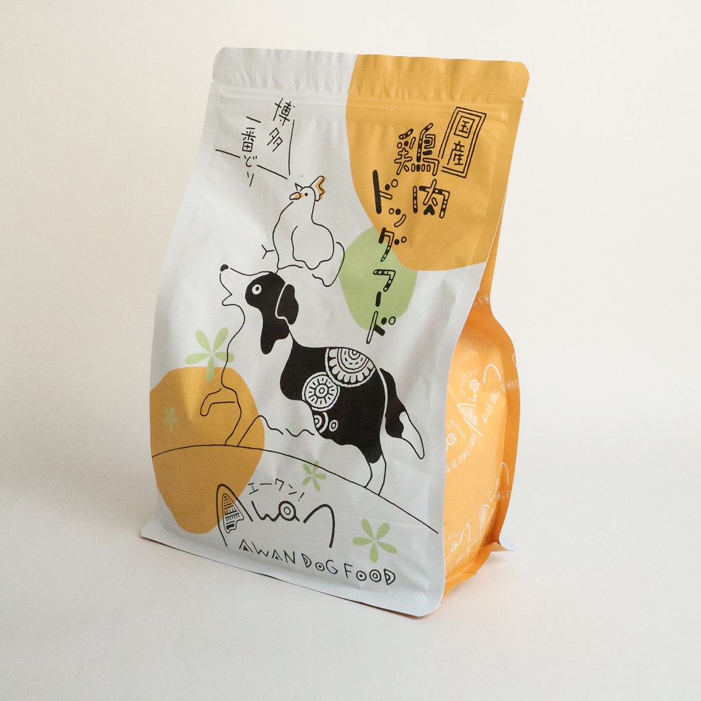 A-WAN 鶏肉ドッグフードのパッケージ