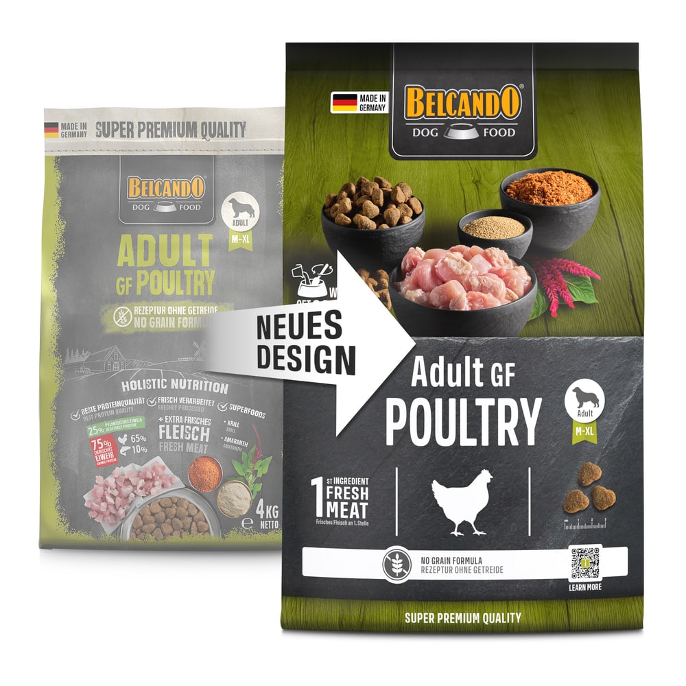 BELCANDO Adult GF Poultry（アダルト チキン＆フィッシュ）のパッケージ