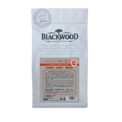 BLACKWOOD グレインフリー サーモンのパッケージ