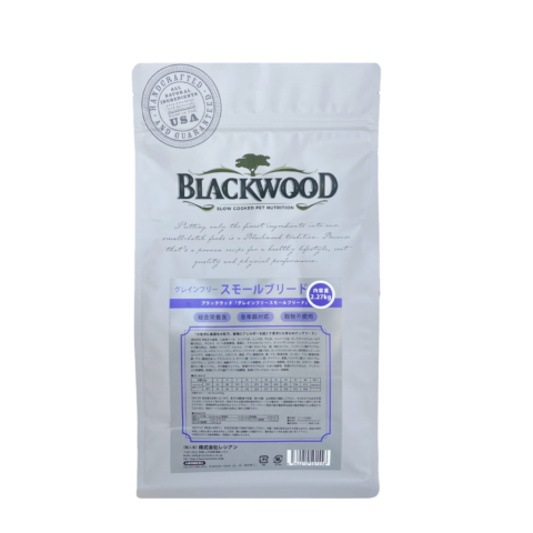 BLACKWOOD グレインフリー スモールブリードのパッケージ