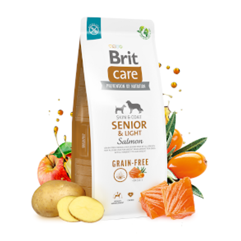 Brit ケア グレインフリー シニア＆ライトのパッケージ