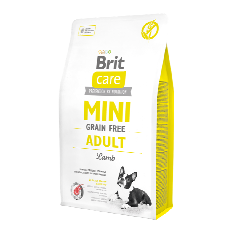 Brit ケアミニ グレインフリー アダルト ラムのパッケージ