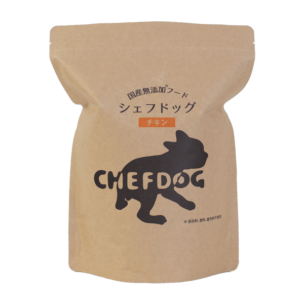 シェフドッグ チキン 800gのパッケージ