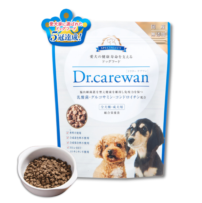 Drケアワン（成犬用総合栄養食）のパッケージ