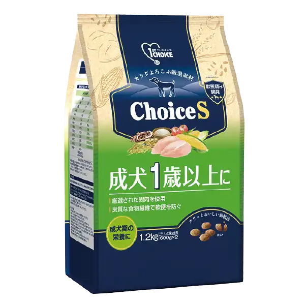 Choice S 成犬1歳以上にのパッケージ