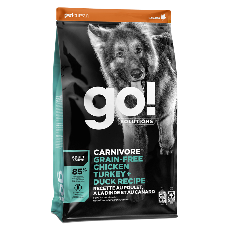 Go! Solutions カーニボア チキン+ターキー+ダックのパッケージ
