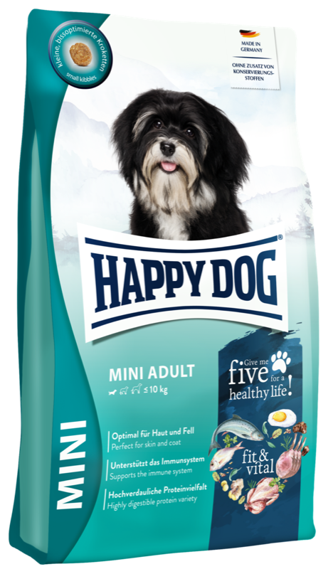 HAPPY DOG ミニ アダルト(800g)のパッケージ