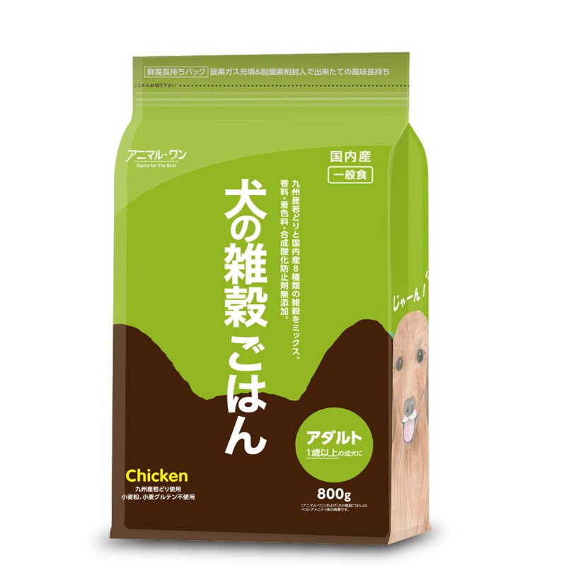 犬の雑穀ごはん アダルト(チキン)のパッケージ