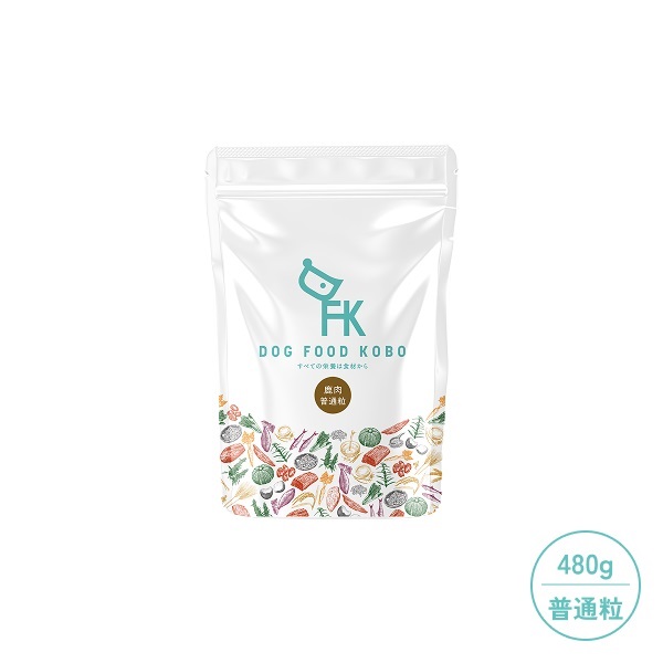 ドッグフード工房 鹿肉 普通粒のパッケージ