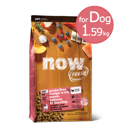 ナウフレッシュ 全犬種 成犬用 お魚味(マス&サーモン&ニシン)のパッケージ