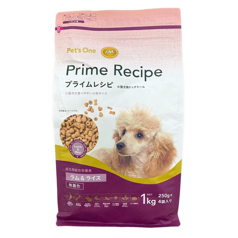 プライムレシピ 小型犬用 ラム&ライスのパッケージ